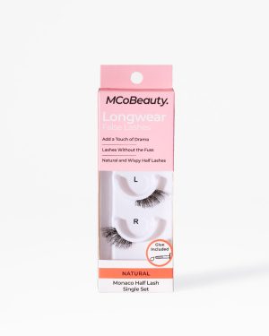 Longwear False Lashes - Monaco Half Lash Single Set